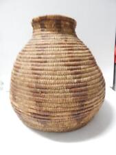ANTIQUE / VINTAGE PAPAGO INDIAN TALL OLLA BASKET - VERY EARLY EXAMPLE picture