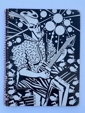 Rare Vintage 1988 Lisa Frank Salt & Pepper Rock Star Spiral Notebook 60 Sheet picture