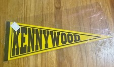Kennywood Park Pennant Flag Felt Black/Gold, Full Size 24” x 9” - Brand New picture