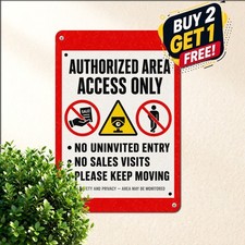 Red Caution Private Property Sign White High Contrast Metal Wall Plaque picture