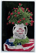 Pittsburgh Pennsylvania Postcard 40th Anniversary Store Flower Vase Scene c1920s picture