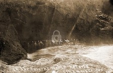 Netarts OR Oregon Cavern's Mouth RPPC Photo Postcard COPY picture
