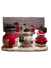 Hallmark Colorful Cute Christmas Snowmen Measuring Cups and Spoons Set New picture