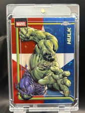 2026 Topps Chrome Marvel Comics Hulk #050 Red White Blue #/41 picture
