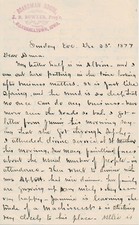 1877 Letter from Marshalltown, IA probably to Chenango County, NY picture