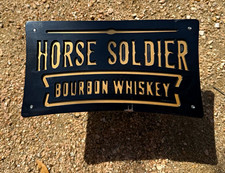 Horse Soldier Bourbon solid steel custom made trailer hitch cover. picture