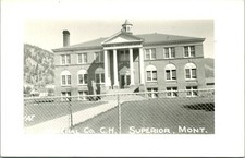 RPPC Mineral County Court House Superior Montana MT Unused UNP Postcard S20 picture