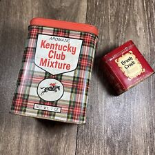 Vintage Tobacco Tins Kentucky Club Mixture/Brush Creek picture