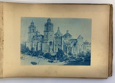 Rare 1880s Photo Album Twelve Cyanotypes of Mexico by ABEL BRIQUET picture