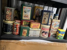 Lot Of Miscellaneous Tins Antiques 1920s-2000s picture