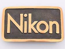 Nikon Camera Photography Solid Brass Aurora Productions Vintage Belt Buckle picture