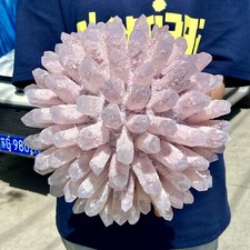 15.4LB New Find PINK Phantom Quartz Crystal Cluster MineralSpecimen picture