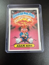 1985 Topps Garbage Pail Kids Adam Bomb #8a Series 1 Matte Checklist Back picture