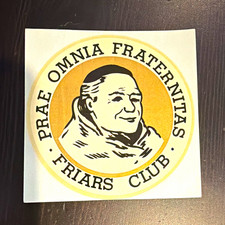 RARE VINTAGE 1960’s-1970’s Friars Club Sticker new picture