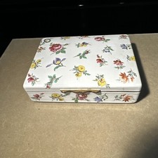 CARTIER NEW YORK Enamel Hand Painted Large Trinket Box~Bilston & Battersea (BB). picture