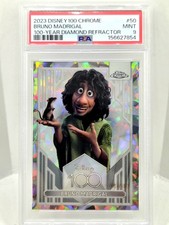 2023 Topps Chrome Disney 100 Yrs Bruno Diamond Refractor 97/100 SP PSA 9 Encanto picture