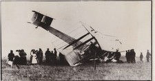 1936 Press Photo Pilot John Alcock & Arthur Whitten Brown crash plane in Ireland picture