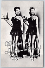 c1960s Sheraton Lounge Boston MA Striking Note Hospitality Postcard picture
