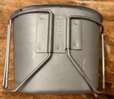 US Military Surplus USGI Stainless Steel 1 Qt Canteen Cup EXCELLENT Made in USA picture