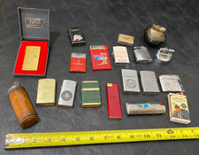vintage lighters lot of 17 Scripto Camel Penguin Excello Storm King Hadson + picture