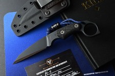 RARE++ Miller Bros Custom Blades Black M-5 Black Sheath COA w/ Droid Bead picture