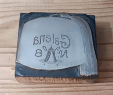 Antique GALENA Illinois Letterpress Print Block Shriners or Knights Templar HAT picture