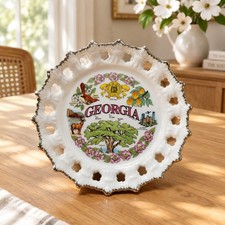 Vintage Georgia State Souvenir Collector Plate - 8