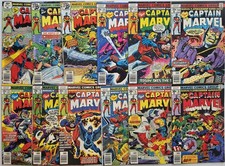 CAPTAIN MARVEL 50-62 Vintage Lot 12 Comics 1977-1979 inc.#57 Avengers Thor picture