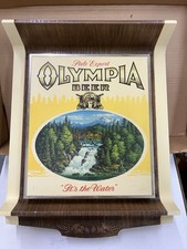 Vintage Olympia Beer Sign Without The Light Or Cord Nice Condition picture