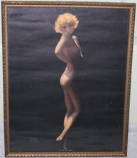 VINTAGE EARL MORAN LARGE COLOR LITHO PINUP 