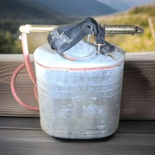 Vintage D. B. Smith Indian Fire Pump Galvanized Steel Tank Brass Pump 5 Gal picture