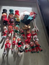 Lot of 19 Vintage Christmas Elf-Pixie Santa Knee Huggers & More - Japan Noel Etc picture