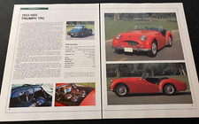 1953-1955 Triumph TR2 - Vintage Automotive Spec-Sheet Art Print / Wall Art picture