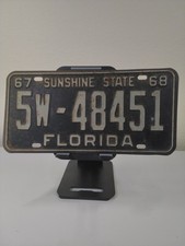 1967-68 Florida license plate, Polk County 