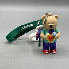 Starbucks Keychain Bearista Valentine Heart  Bag Clip Charm 2025 Mexico Wristlet picture