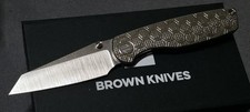 NEW Brown Knives Cortex Mini - MagnaCut / Pattern Milling Style w/Thumb Stud picture