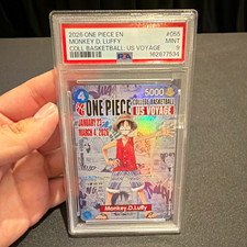One Piece Monkey.D.Luffy 2026 Promo College Basketball: US Voyage #055 PSA 9 picture