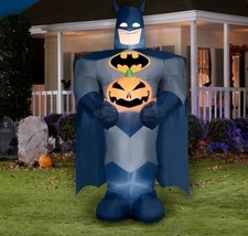 GEMMY BATMAN With Pumpkin 9 FT Giant DC Airblown Halloween NEW sealed Inflatable picture