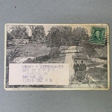 Travel Magazine Underwood Postcard 1907 Marion Virginia VA Automobile Sphinx picture