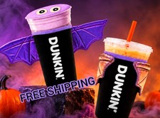 Dunkin' 2026 Limited Edition Bat Koozie, Batty Sleeve, Halloween, Sold Out picture