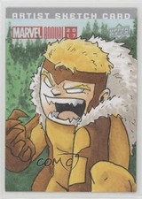 2017 Upper Deck Marvel Annual 1/1 Jason Meents #SKT Auto Sketch 04f2 picture