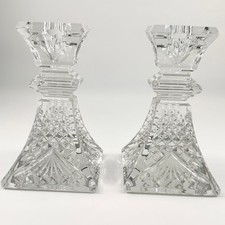 Waterford Wedding Heirloom Collection 6.25” crystal candlestick pair, EUC picture