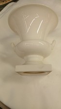 Vintage Lenox Porcelain Campana Urn Vase, Two‑Handled Classical Square Base Vase picture
