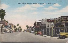 Postcard Main Street Looking South Oceanside California CA picture