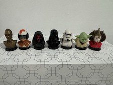 Star Wars 1999 Applause Mini Bust Lot 7 Darth Vader Yoda Maul Stormtrooper Set picture