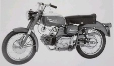 Harley Davidson Sprint Motorcycle Bike Moto Picture Sheet Original Vtg Article picture