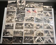Lot of 33 Annual Fair M.S.R. Ephrata PA c1909 Military Encampment RPPC O55 picture