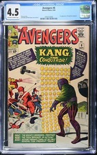 Avengers #8 - Marvel Comics 1964 CGC 4.5 1st appearance of Kang the Conqueror. picture