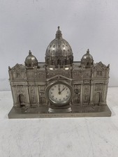 Vintage St. Peter's Basilica Vatican Architectural Metal Mantel Desk Clock picture