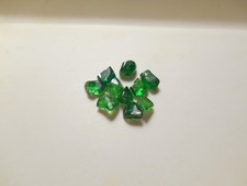 Tsavorite faceting rough parcel. 15.5 cts - 1.3 - 1.7 cts. clean . Kenya. picture